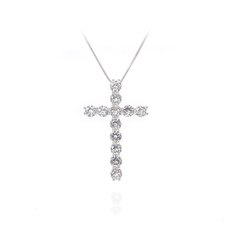 18k Gold Gold Minimalist Trendy Vintage Iced Out Tiny Small Fancy Religious Ladies Christian Cross Necklace price of 12 pieces