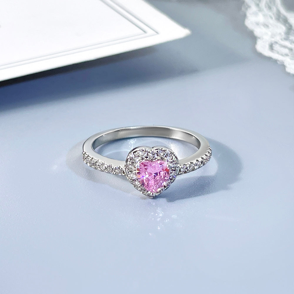 Women's Fashion Jewelry Design 18k Yellow Gold Plated Cubic Zirconia 18k Gold Heart Fashion Jewelry Rings 12 pieces price