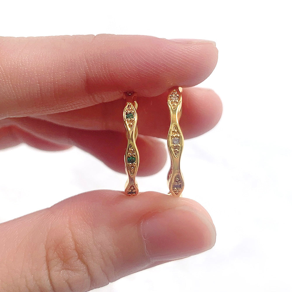 18K Gold Plated Cubic Zirconia Adjustable Rings for Women price of 12 pieces